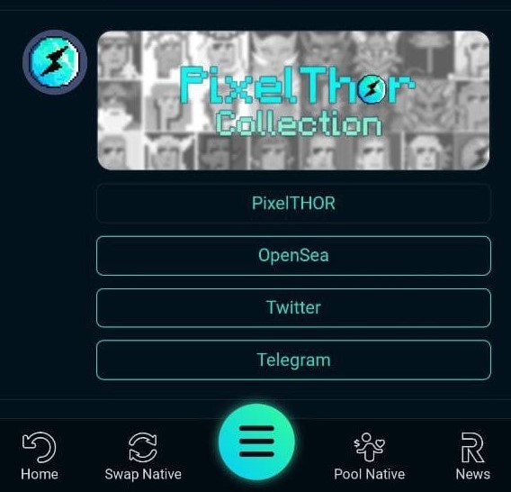 thorchainNFT's tweet photo. #PixelThor has been added to the mobile version of the official Thorchain website https://t.co/jAruzxUZ0X. Thanks for the support! Don't get lost, announcements are coming soon! @THORChain @THORChainLPU @thorchain @ThorWallet @THORmehow @ThorGuards @SKALDcamp @THORSwap https://t.co/Rww0KTCK1U