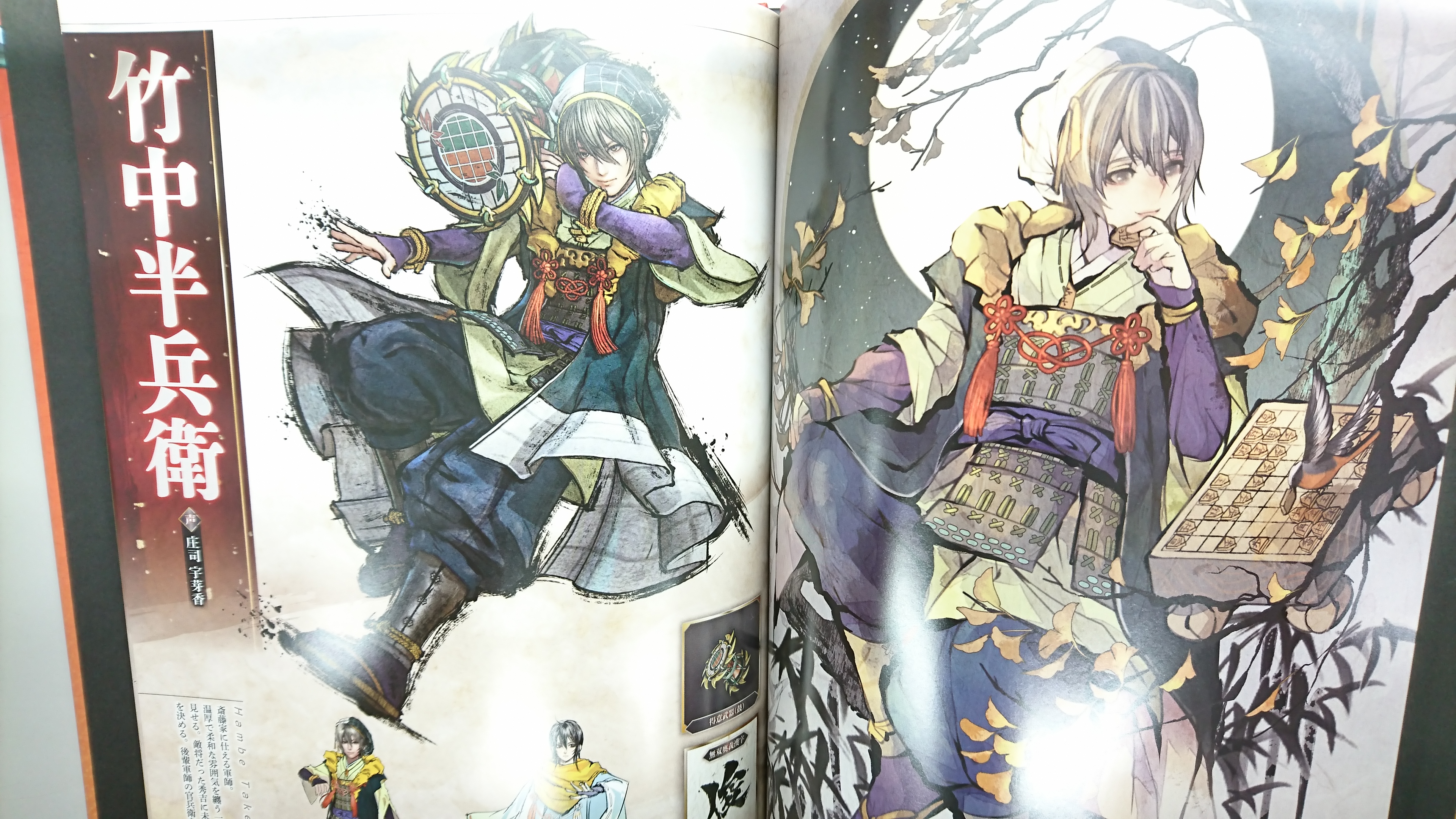 戦国無双5 特典 アートブック キャラクター設定画集 切り抜き