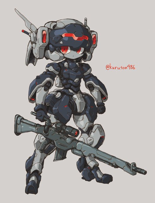 ロボ娘のtwitterイラスト作品