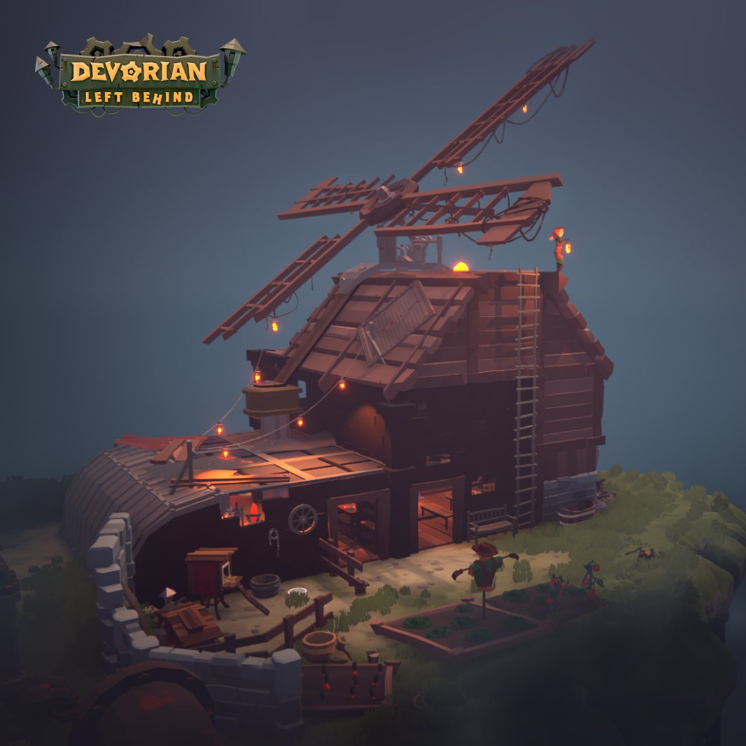 "The Lightcatcher" - the old mill and Amber's home. #screenshotsaturday #indiedevhour #gamedevelopment #gameart #lowpoly #indiegamedev #gamedev #devorian #indiegame #gamedesign #platformer #indiegames #madewithunity