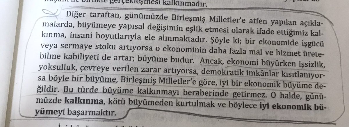 Büyüme ve kalkınma yapısal olarak birbirini destekleyen iki olgudur. Ve yapısal olarak birlikte ilerler. Bir ülke kalkınamadıktan sonra büyümesinin bir anlamı yoktur. #ekonomi #büyüme #finans
