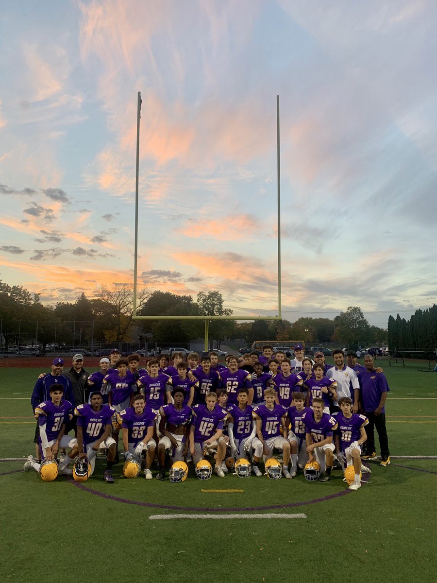 CDH_Football's tweet photo. Congratulations to our freshmen team, as tonight they secure the win over Hastings to cap off a perfect 8-0 season!! #HAILRAIDERS https://t.co/p8LEU6uKid
