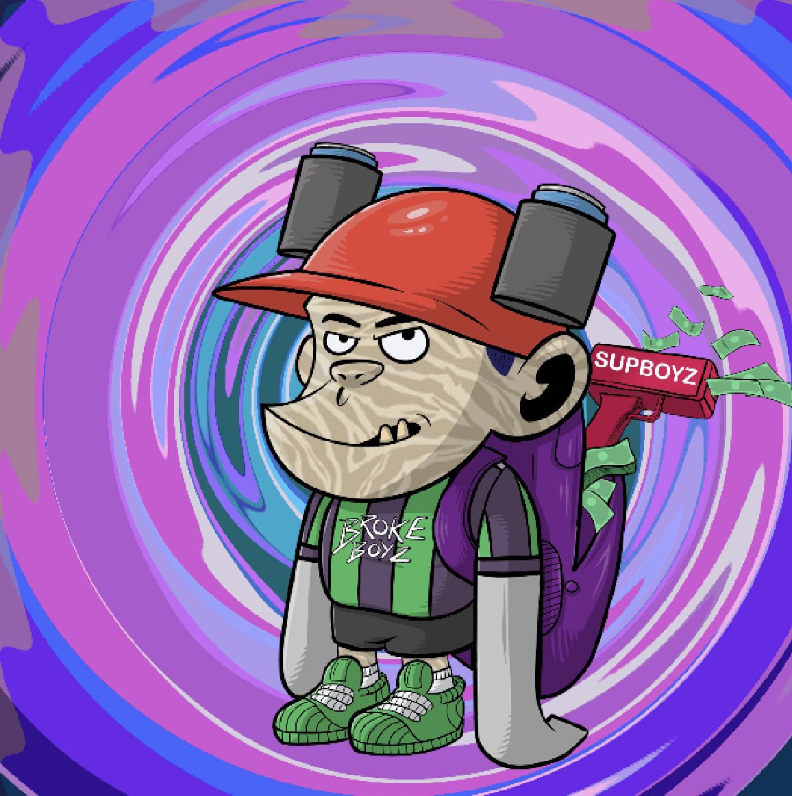 Bucky_Hustle's tweet photo. The money gun with the beer hat realllt does it for me. Sup boys?! #nevergobroke #BrokeBoyz https://t.co/Mt5lpJSOR3