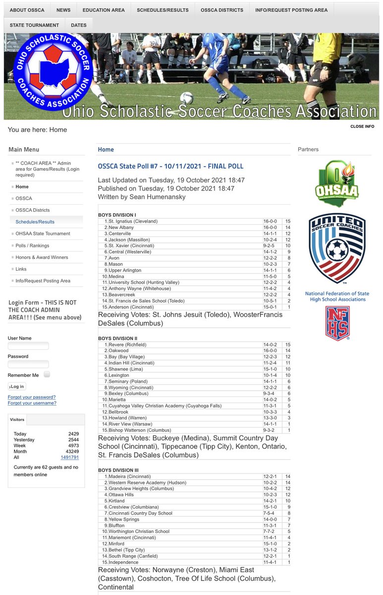 Ohio Scholastic Soccer Coaches Association tweet media