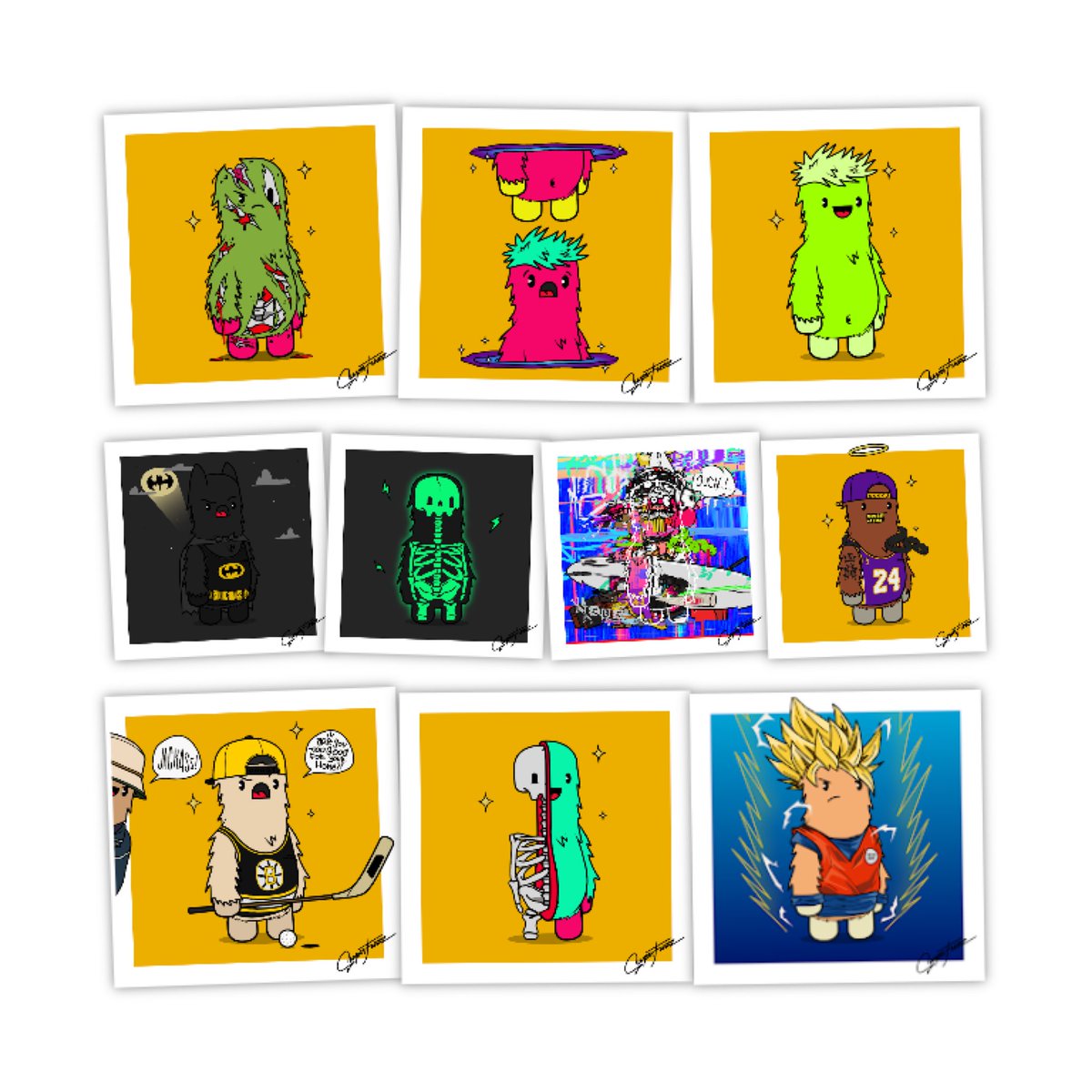 The Superfuzz Legendaries in all their Glory                                                      With the upcoming Burn Drop… will YOU be lucky enough to own one from the next season! 🤔🤞🏼