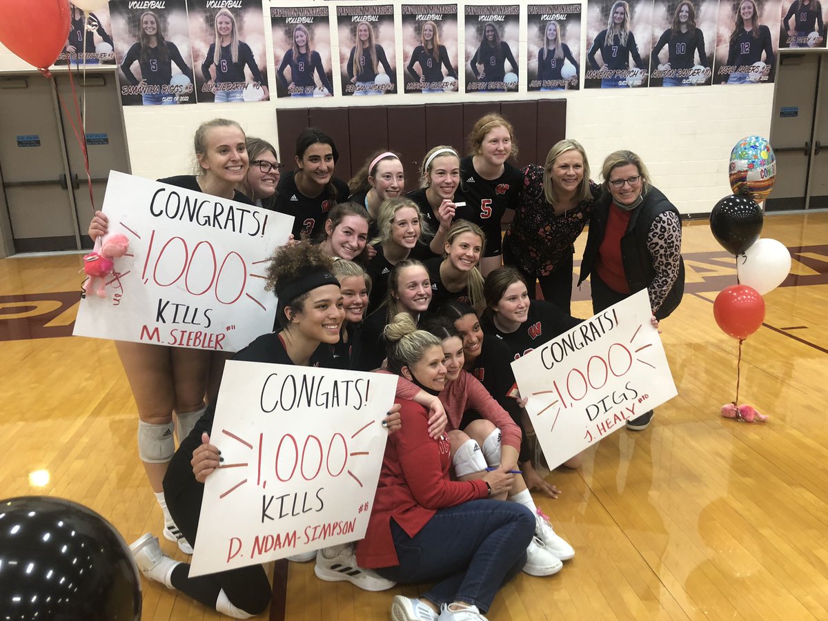 Westside clinches a #7 seed in districts tonight with the win and will host districts by our records for the first time since 2002. @WestsideVball continues to roll!!