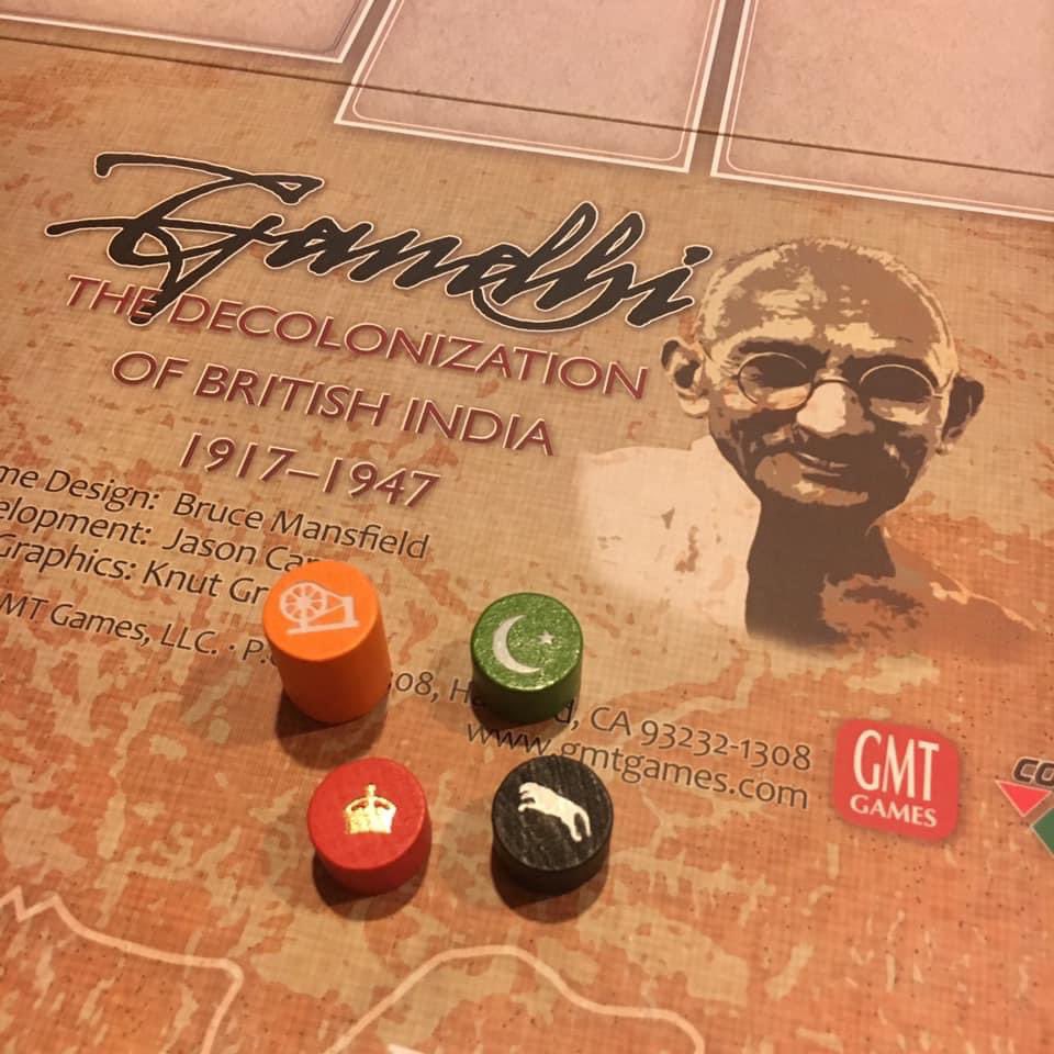 Prepping for the weekend and a play through <a href="/gmtgames/">GMT Games</a> and <a href="/bc_mansfield/">Bruce Mansfield</a> Gandhi at <a href="/nycwargames/">Metro Wargamers NYC</a> on Sunday after our first membership meeting in two years with @shimmellema #COIN