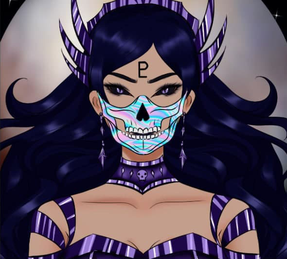 sneak peak of some of the new goddess features.. Masked goddesses ;) #Solana  #SolanaNFT