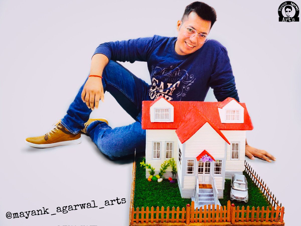 ArtsMayank's tweet photo. DIY Cardboard House Model by Mayank Agarwal Arts
#DIY #crafts #creativity #homedecor #interiordesign #design #model #craft #art #artwork #ArtistOnTwitter #Artist #YouTuber https://t.co/UOJdJ96h8K