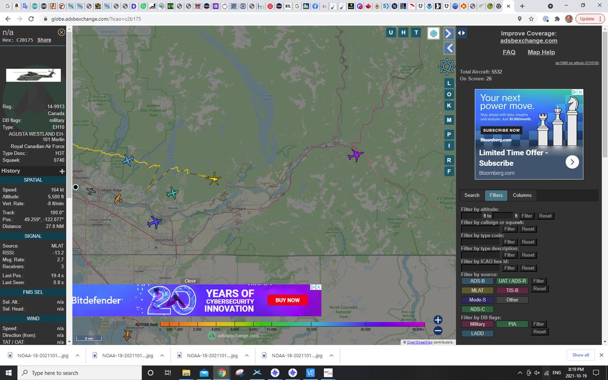 RCAF helicopter almost on site. 

Plane crash in Bridal Falls Mt. Cheam area of the Fraser Valley. 

@FraserVN @RyanVoutilainen @ensembleator https://t.co/OyzN1GN1L7