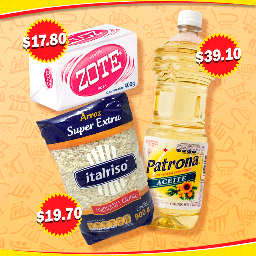 Comercial_Meraz's tweet photo. Visítanos y encuentra productos de canasta básica al mejor precio:
-Jabón Zote rosa de 400 g.
-Aceite Patrona de 1 litro
-Arroz Italriso S/E de 900 g. 
Vigencia al 22 de octubre de 2021. #SiempreTeDaMás
¡Pídelo sin salir de casa! Tel. 951 657 45 23. https://t.co/MK5It8Gfyl