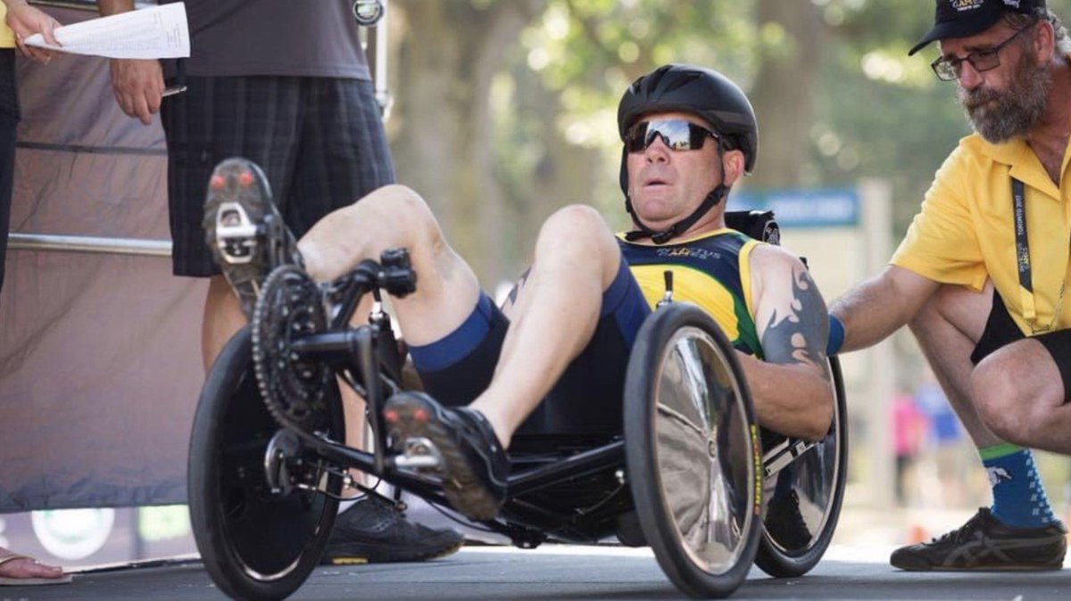 RSL_Australia's tweet photo. "When I got wounded in Afghanistan I thought I’d never be able to compete in sports again. I gave everyone the impression that I’d be ok, but my pain was far worse than I let on...." 
Read Pete's story: https://t.co/BuwJIGUBfq
#veteranshealthweek #rslactive https://t.co/xTgro5WGxg