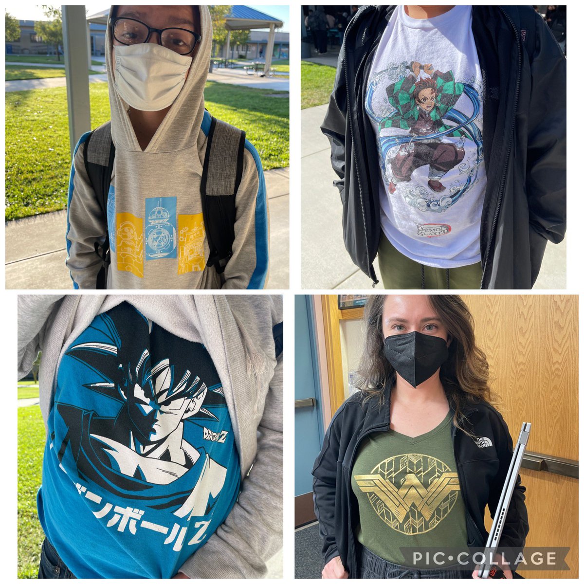 Superhero Day 🦸🏽🦸🏻‍♀️was our theme today for our second College &amp; Career Day! 👩🏻‍🎓👩🏾‍⚕️🧑🏻‍🎓🧑🏽‍🚒🦅Check put all the cool shirts and school spirit☺️💪🏽Lakeview Strong!! <a href="/PajaroValleyUSD/">Pajaro Valley Unified School District</a>  <a href="/mlrod32/">Dr. Michelle Rodriguez</a>