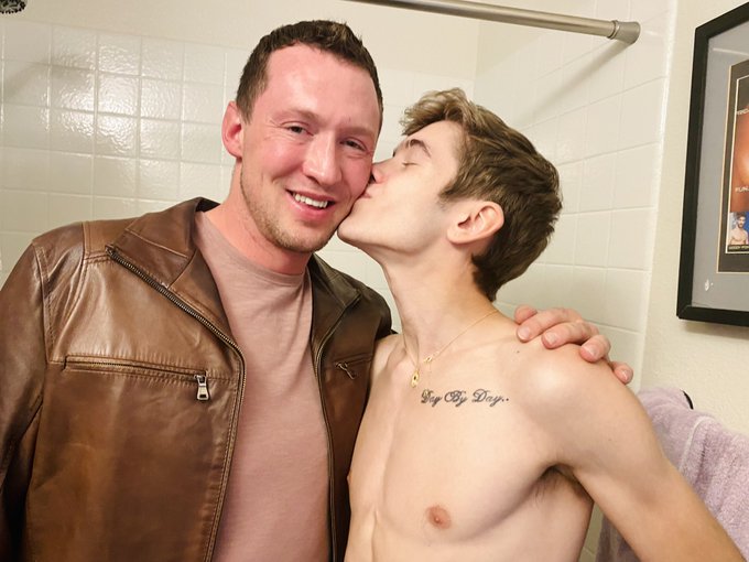 3 pic. Omg so hot!!! Thank u for great shoot! @LeviRhodesREAL @PierceParisXXX #poopTheChihuahua @WhamBam_Studios