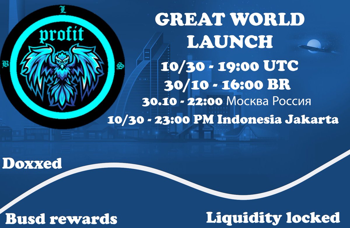 ProfitBls's tweet photo. 🟣Launch Profit Bls 30/10 🟣
🕓4pm 🇧🇷 (BR) 
🕖 7pm UTC 🌎
🦅 Name : Profit Bls 
🔢 Supply: 200M
Decimals:9️⃣ 
♻️Auto LP: 2%
📣Marketing portfolio: 4% 
💰BUSD reflection: 8% 
Join our communities/informations:
https://t.co/8XUiBwZTdB
https://t.co/yDq09zPTDL
https://t.co/oybZnuJW8S https://t.co/HBOEAJeOsm