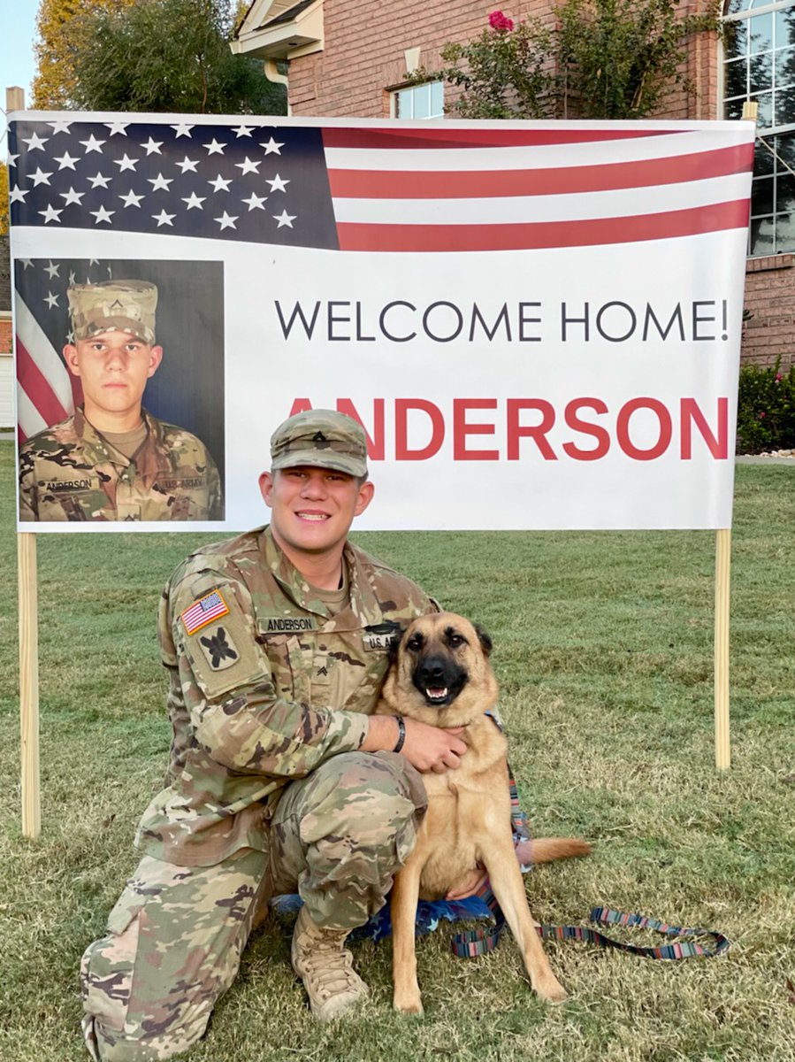 After 11 months of fighting terrorism in the Middle East the kid has returned home, without a scratch! So proud of my nephew and glad to see him home. :)