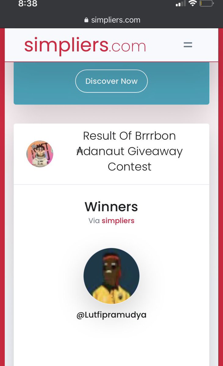 Brrrbon (@brrrbon_) on Twitter photo Congrats <a href="/Lutfipramudya/">Lutfi Pramudya Arya</a> you are the winner of the <a href="/ParkRangerSH/">Park Ranger Social House | CNFT</a> custom model giveaway! Contact me via DM to verify the last aspect! Congrats <a href="/Lutfipramudya/">Lutfi Pramudya Arya</a> you are the winner of the <a href="/ParkRangerSH/">Park Ranger Social House | CNFT</a> custom model giveaway! Contact me via DM to verify the last aspect!