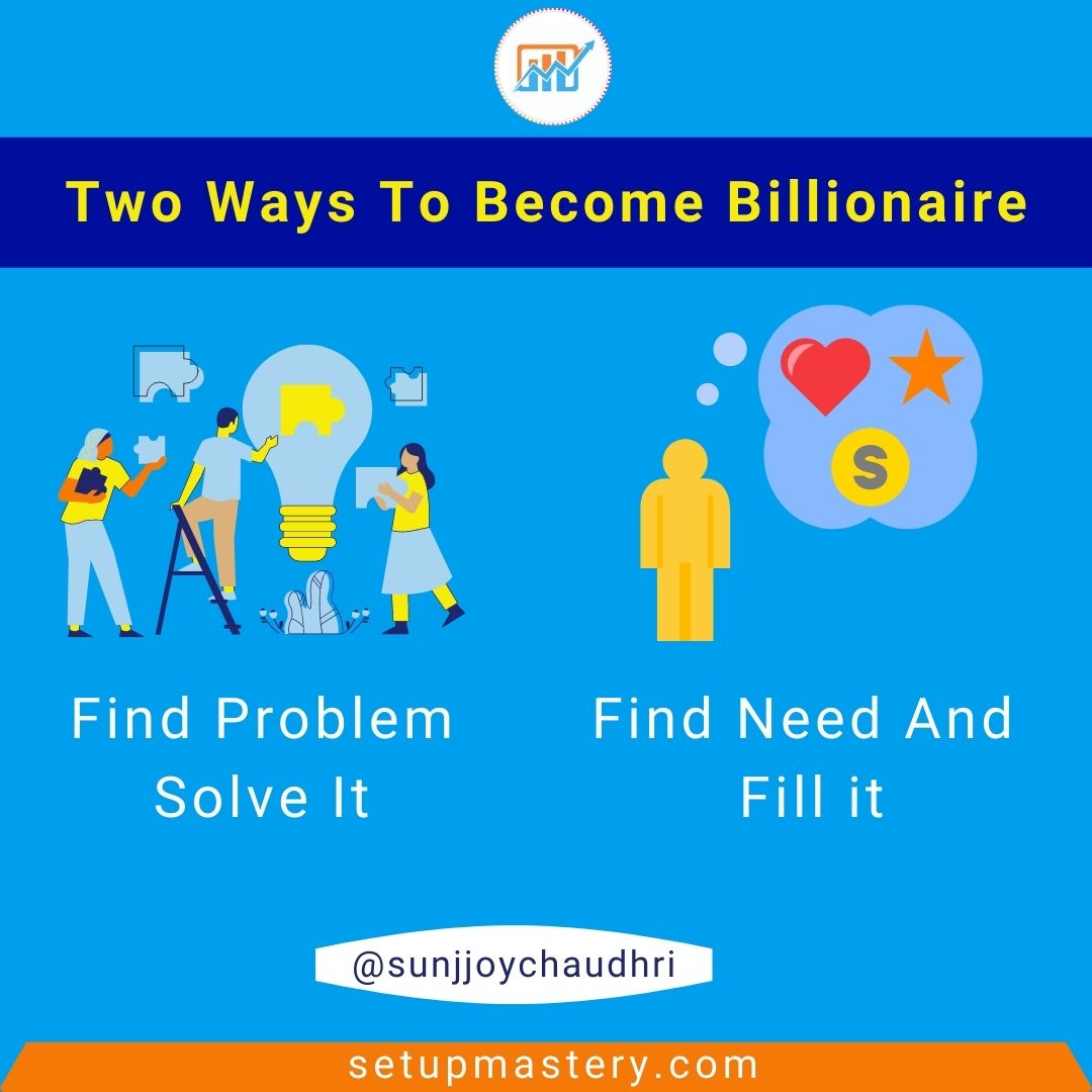 SunjjoyChaudhri's tweet photo. Two Ways To Become Billionaire
#BillionaireClub #rich #findproblem #need #wednesdaythought #GiftOfVision #WednesdayMotivation #GodMorningWednesday #Wednesdayvibe https://t.co/USxl2dn600