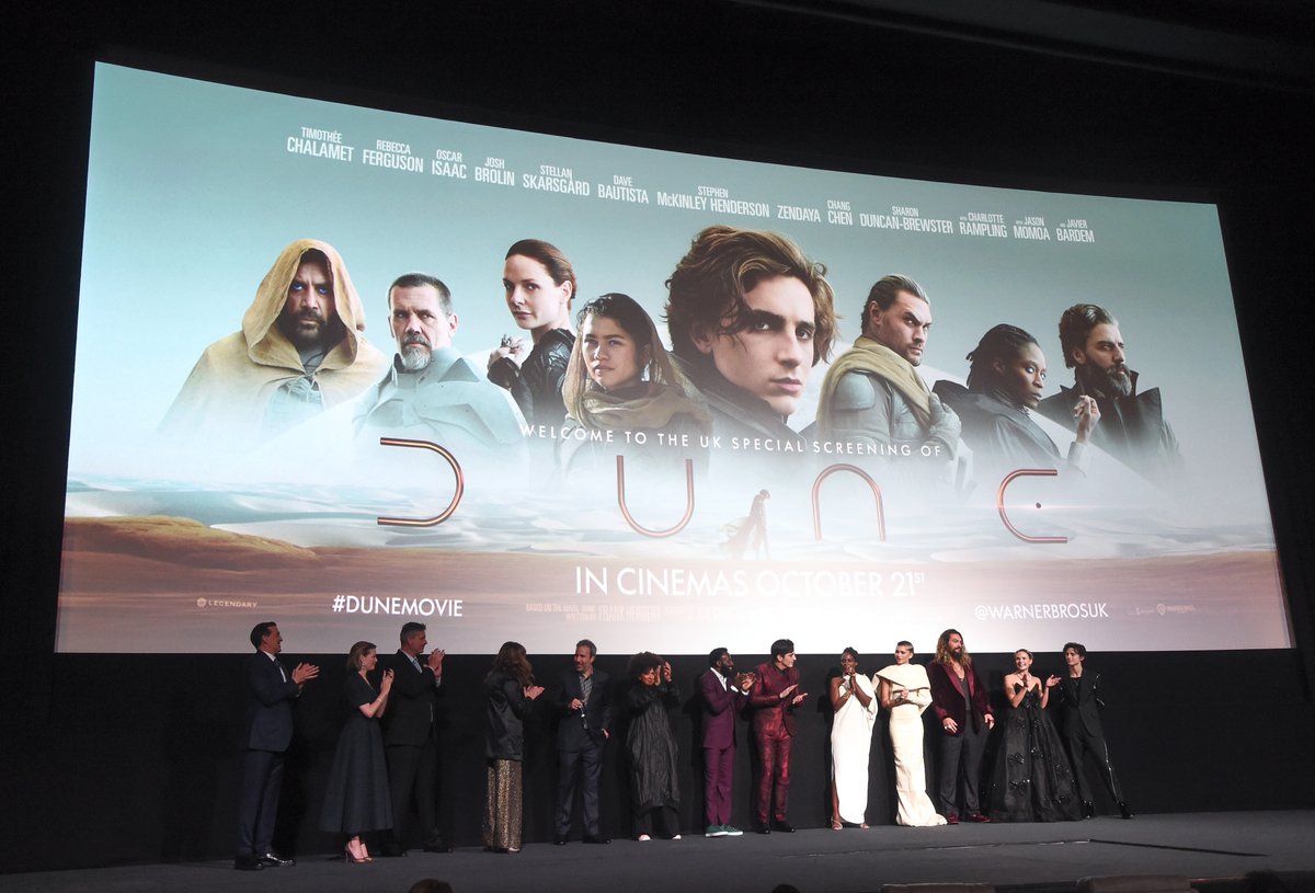 DuneAuthor's tweet image. I want to personally thank all Dune fans who have waited so patiently--and even impatiently--for the release of the new Dune movie. This lavish, epic film does justice to the classic novel, and I only wish my father and mother could be here now to enjoy this experience with us.
