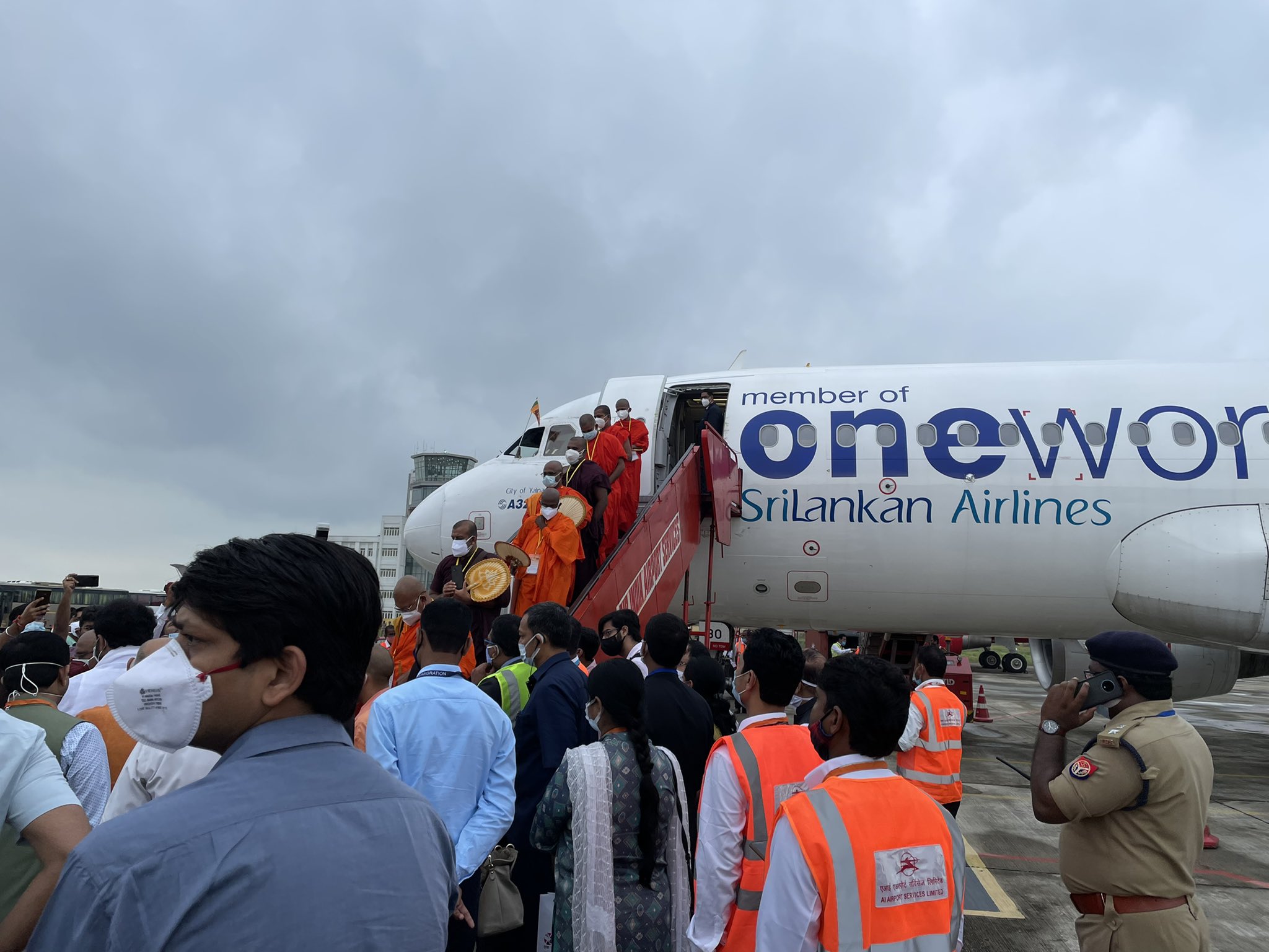 Sri Lankan delegation arrived at the Kushinagar International Airport