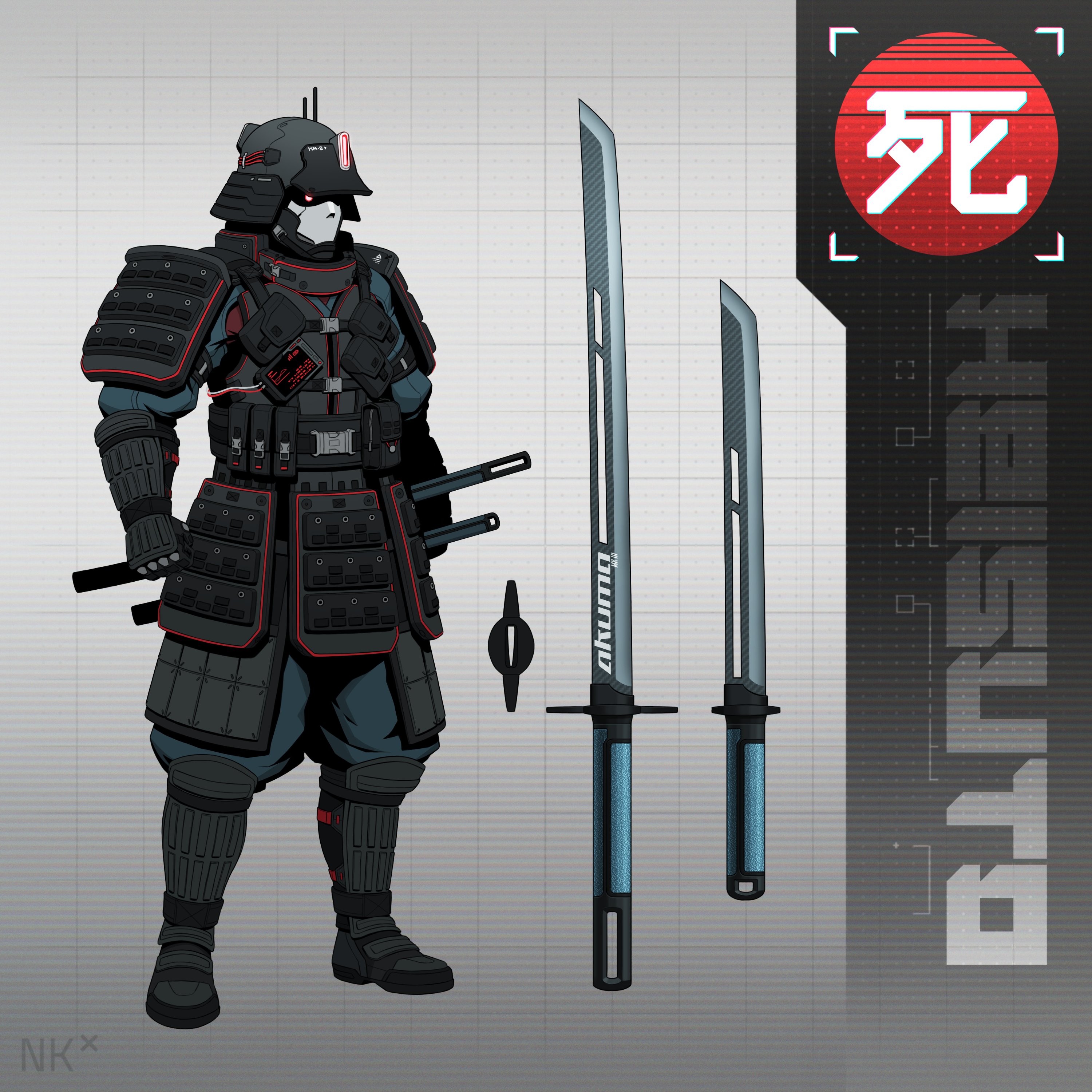 Декаль Samurai Cyberpunk
