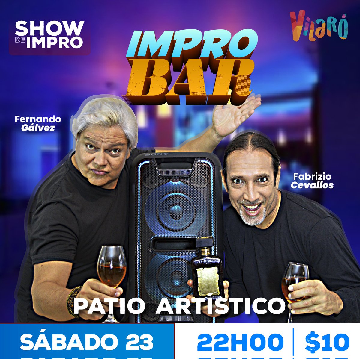 tigregalvez's tweet photo. ♦️IMPRO BAR en Vilaró @vilaroshow
🎭 LAGUNA PLAZA
🛑 Km12,5 vía a la Costa
📆 Sábado 23 de octubre 22h00
🎯 ÚNICA FUNCIÓN
📱 Reservaciones 0984081000
💵 $10
#comediaimprovisada #impro #teatro #improvisación #ImprovisaciónTeatral #ClubImpro #improv #FernandoGálvez #tigregalvez https://t.co/WmH8qxOS7f