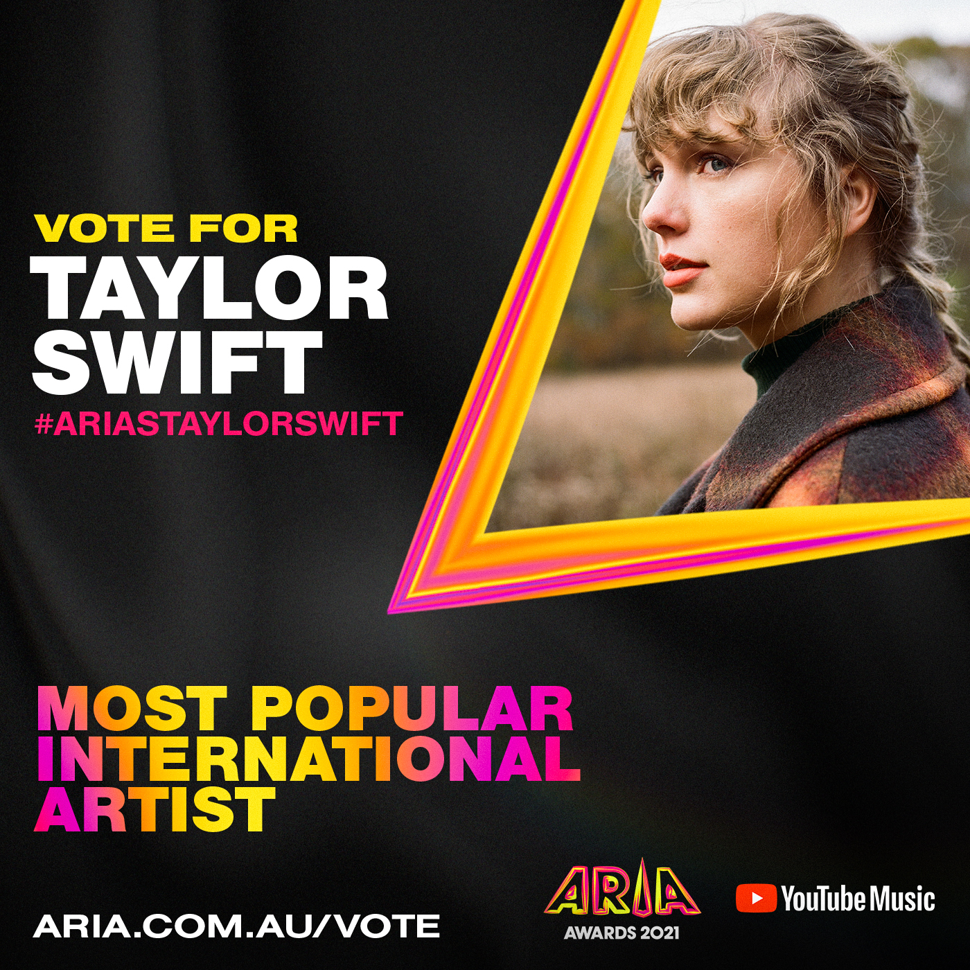 ARIA on Twitter "To vote for taylorswift13 to win Most Popular