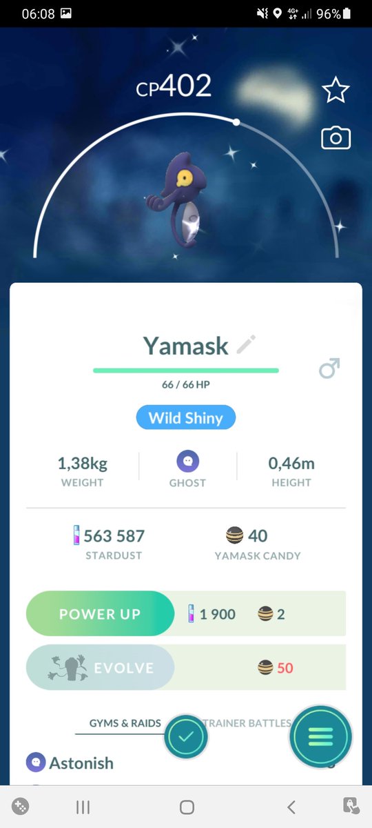 Hell yeah #shinypokemon #yamask <a href="/pokemongo/">科吉犬</a> #ShinyCheck