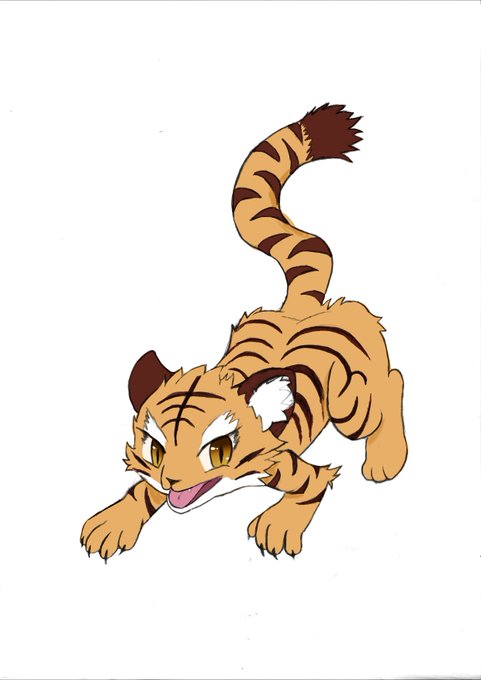 虎イラストのtwitterイラスト検索結果