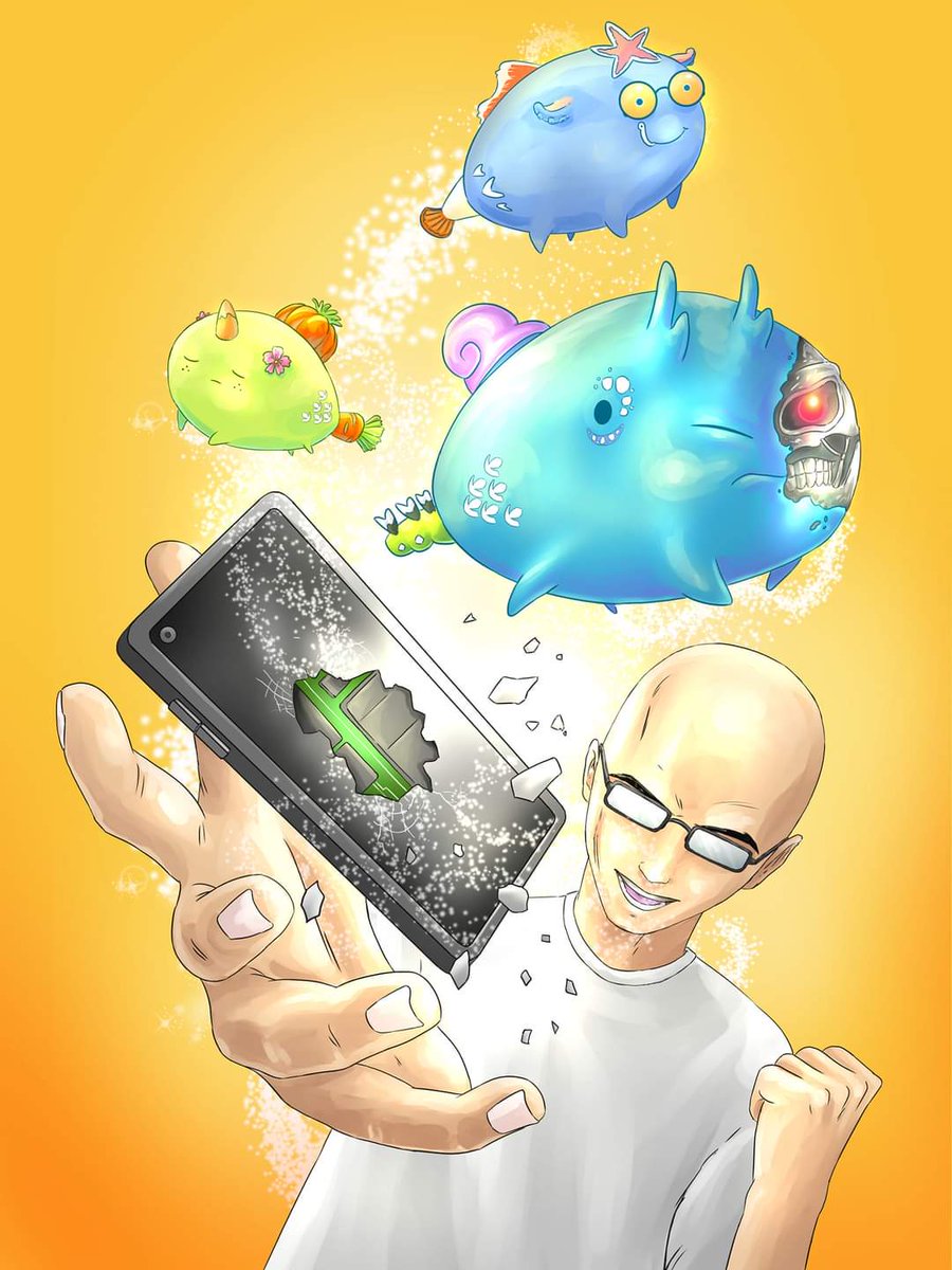 burnspena's tweet photo. Selfie with my Termi. Lol

#axie #axieinfinity #axiefanart #fanart #terminator #aqua #plant #clipstudio #clipstudioart https://t.co/5o5JYXaRjJ