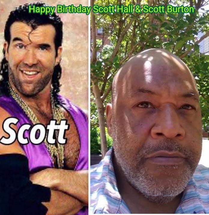 Happy Birthday WWE Hall Of Famer Scott Hall & my best friend over 20 years Scott Burton! Both born today in 1958!  