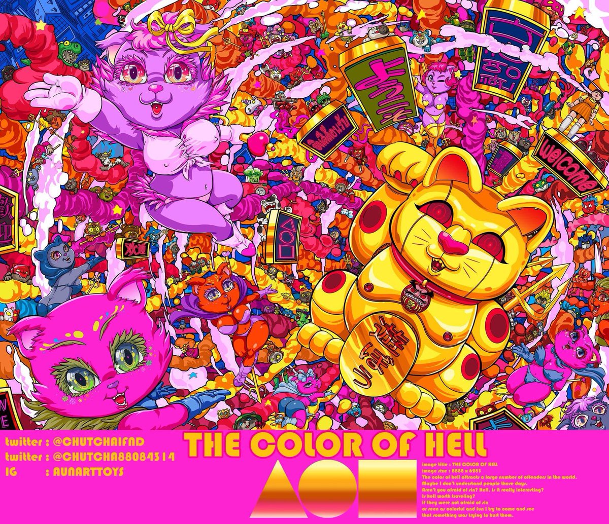 foundation.app/@chutchai/~/99… THE COLOR OF HELL
image size : 8888 x 6283
The color of hell attracts a large number of offenders in the world.
Maybe I don't understand people these days.
Aren't you afraid of sin? Hell, is it really interesting?
 x.com/ChutchaiFND  #NFTJapan #NFTS