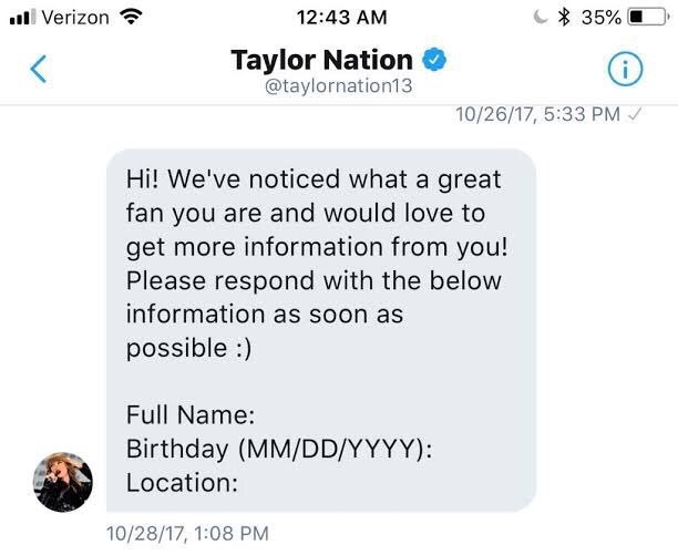cowboyinwoods13's tweet photo. rt and reply with “#ARIAsTaylorSwift” to get this notification in your future https://t.co/LRFQhXlzcO