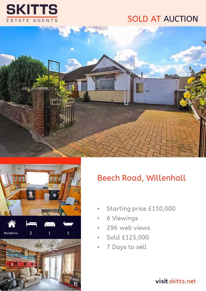 ellen20's tweet photo. Another great auction result for the customer and  @homesatSkitts #willenhall #Auction #estateagents https://t.co/1ok67yLBle