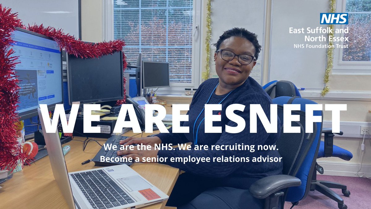 recruitmentESN2's tweet photo. Are you a dynamic HR professional seeking a new challenge with a supportive HR team in the #NHS ? 👉 💻 Apply now to #ComeAndJoinUs https://t.co/fZYVp1CdGy 

#TeamESNEFT #NHSJobs #HiringNow #RecruitingNow #HumanResources #Jobs https://t.co/DSzzt3eOQN