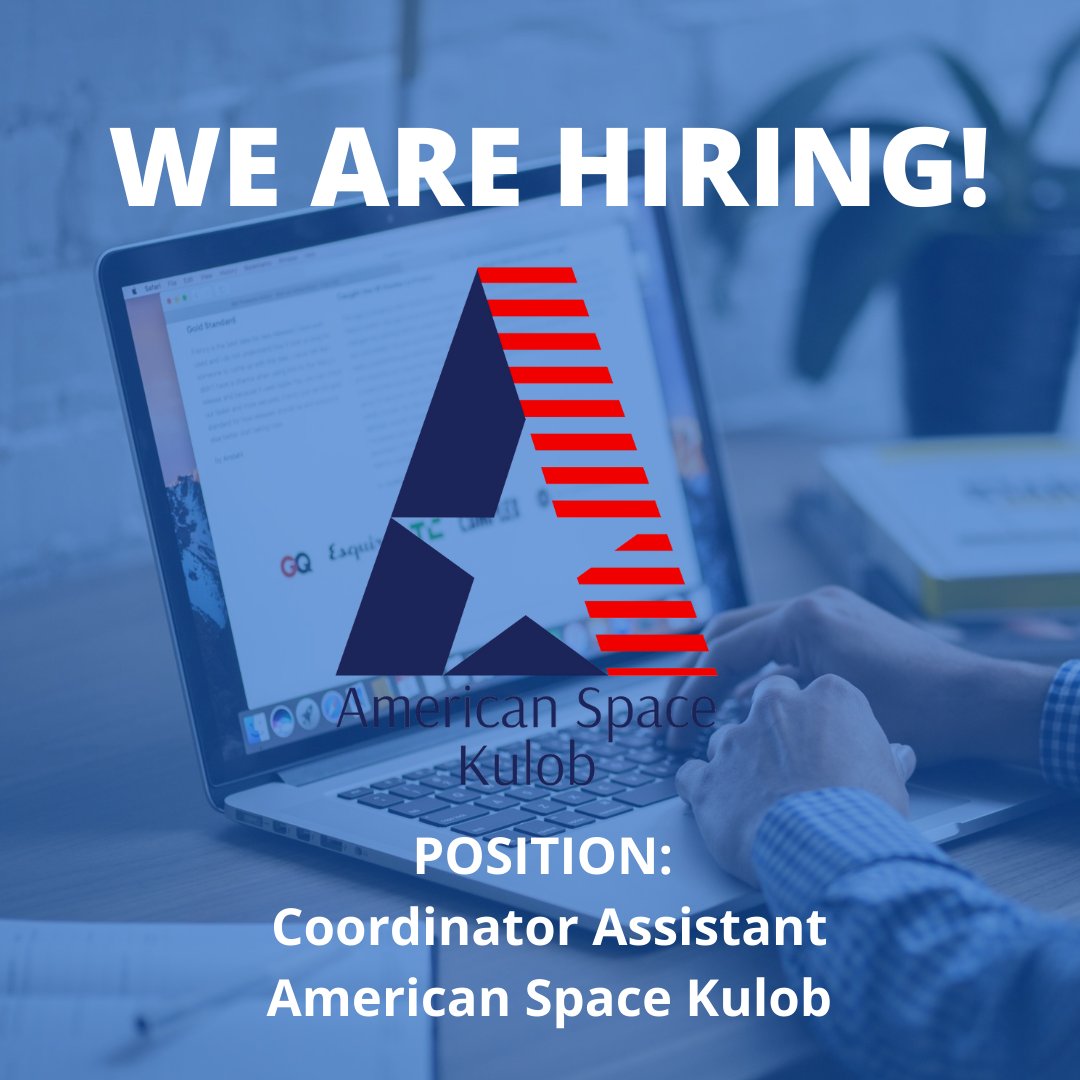 ASKulob's tweet photo. We are extending the deadline for submitting applications for our vacancy - Coordinator Assistant American Space Kulob.

Deadline for submissions is October 27, 2021 at 5 pm.
Only those shortlisted will be contacted for the interview.

https://t.co/DTUcIHNehg... https://t.co/Glo1rxOgb7