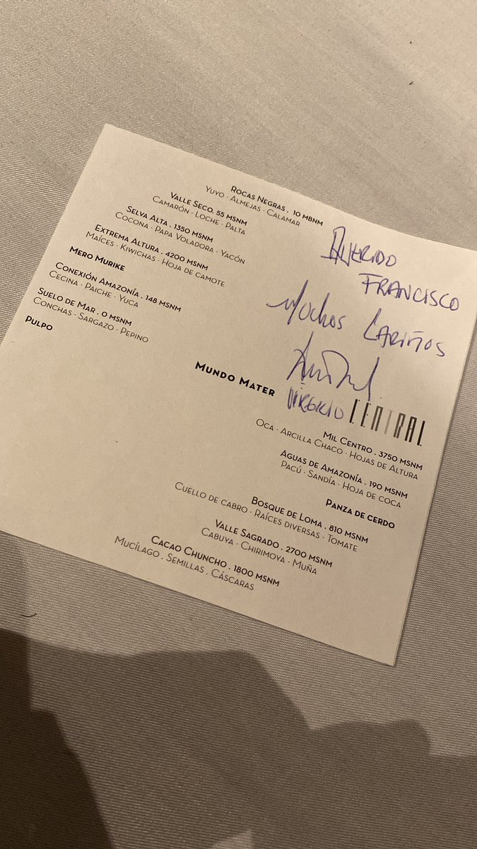 FJ_Guerra's tweet photo. @VirgilioCentral nos confirma en @CentralRest que pertenece a una élite de Chefs con genética superior. Élite que comparte con @ReneRedzepiNoma donde su talento va más allá de la creatividad gastronómica y ejecución impecable. #FoodPorn #MXGourmandsCore https://t.co/Affq1ESRhi