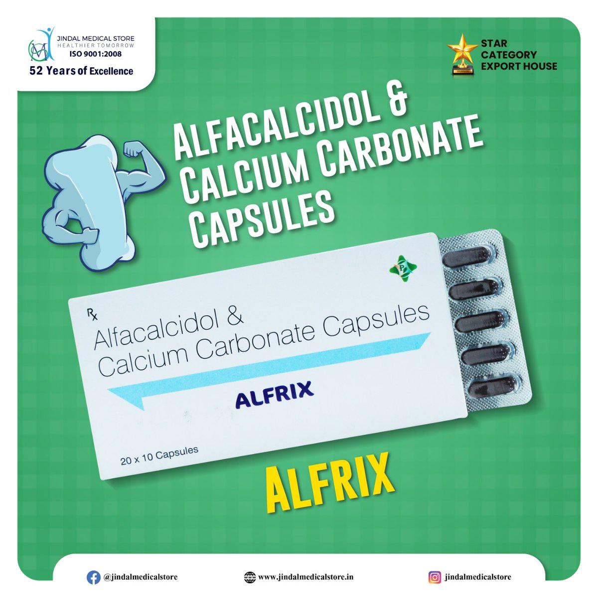 jmspharmacy's tweet photo. #alfrx #alacalcidol #calcium #carbonate #capsules #vitamin_D #hypocalcemia #secondaryhyperparathyroidism #osteodystrophy #osteomalacia #jindalmedicalstore https://t.co/Fe6RonZqLU