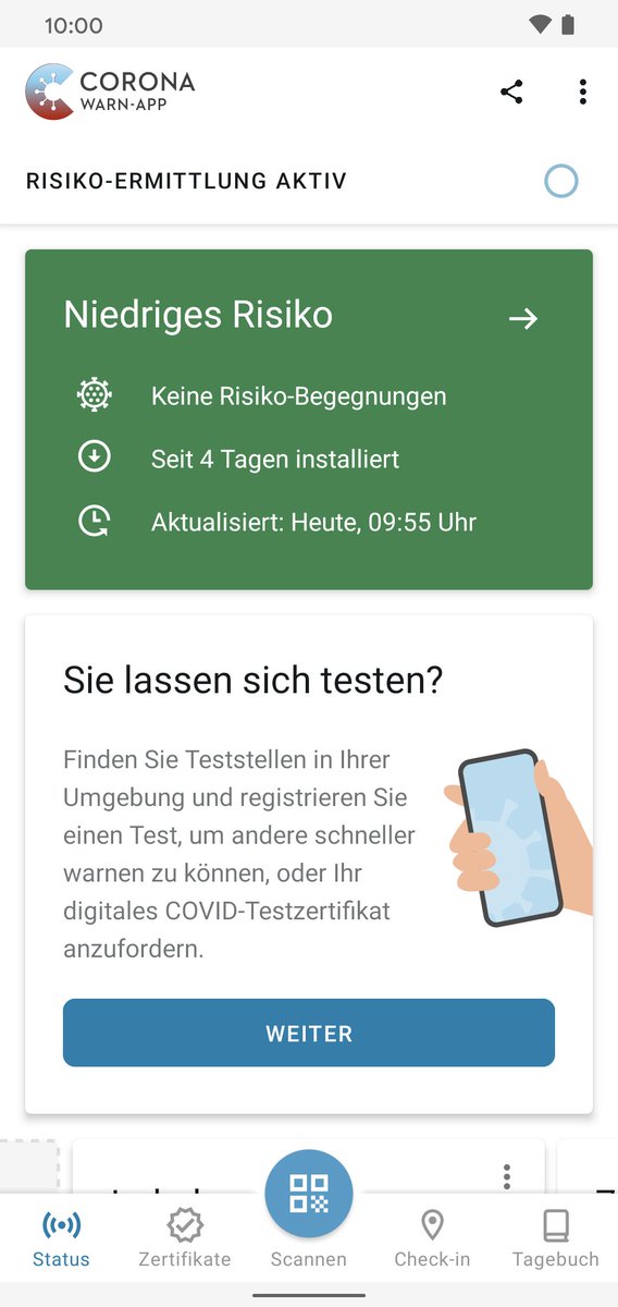 coronawarnapp's tweet photo. 🔴Version 2.12 der #CoronaWarnApp ist da (48-Stunden-Rollout!) mit diesen Features⤵️

🏥7-Tage-Inzidenz der Hospitalisierung

📈Zahl der #COVID19-Erkrankten auf Intensivstationen

📱Zentraler Zugriff auf QR-Code-Scanner 

Was das Update außerdem bringt
➡️https://t.co/wvtXk1x5QC https://t.co/yIfNMulxu4
