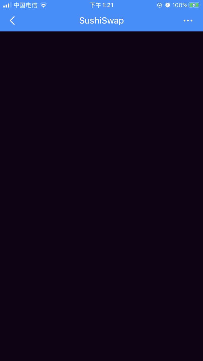 jason52099's tweet photo. @SushiSwap @morii Why is it black https://t.co/13NFiNtAZz