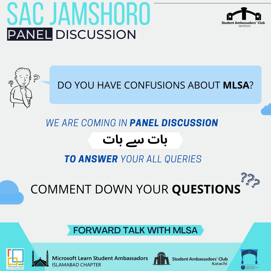 SACJamshoro's tweet photo. Do you have confusions about MLSA? Let us know what are your questions in the comment section. 
We are coming with a panel discussion بات سے بات to answer your all queries.
So, comment down each and everything you want us to cover in the discussion. https://t.co/DcgLTYMs0y