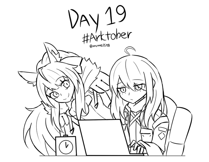 Day 19. Your current assistant
#Arktober  #アークナイツ #明日方舟 