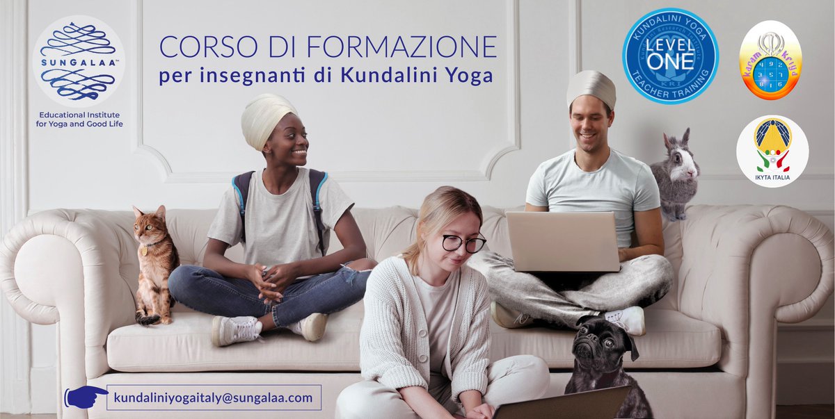 Sat Naam
Ci siamo!! La Formazione Internazionale Insegnanti Kundalini Yoga 2021/2022 APERTA A TUTTI inizia il 30 Ottobre ONLINE! C'è posto anche per te: kundaliniyogaitaly@sungalaa.com