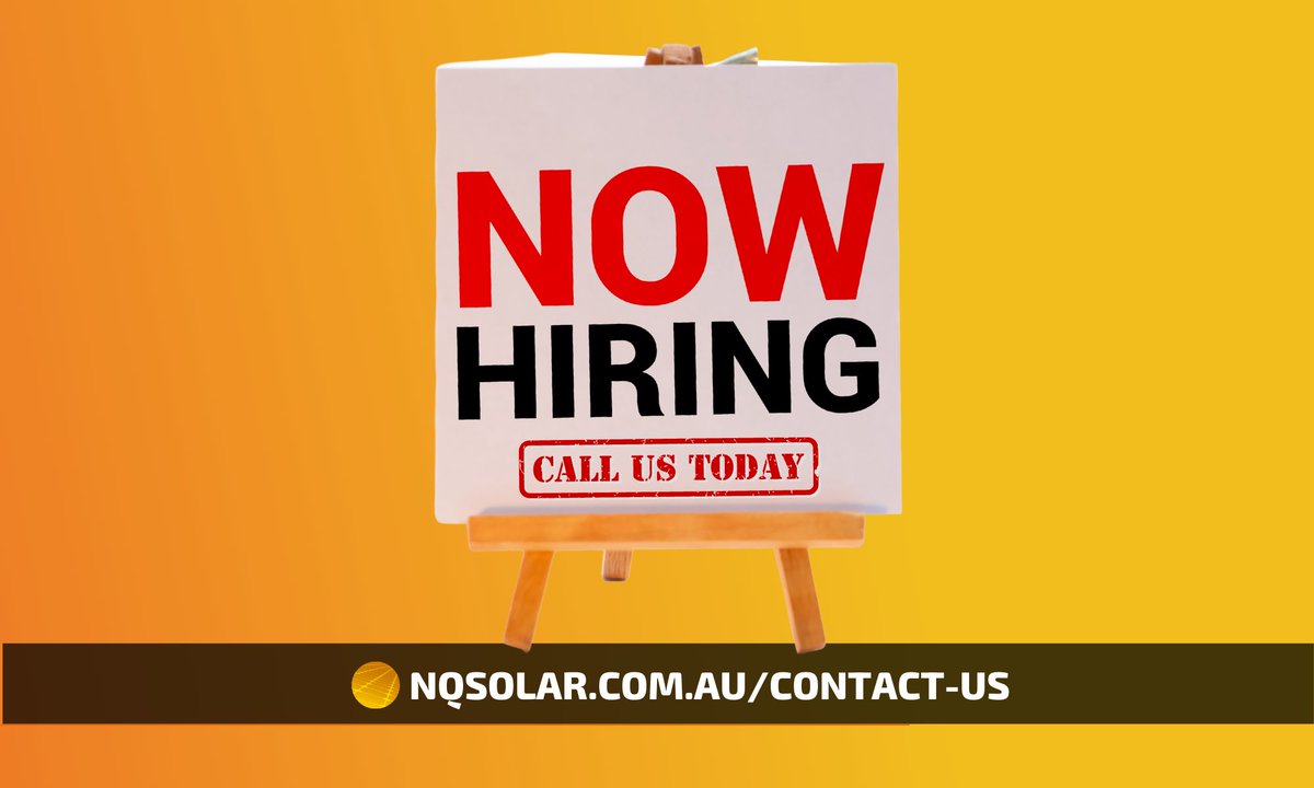 NQSolar's tweet image. ELECTRICIAN WANTED 
NQ Solar is seeking a full time qualified Electrical Tradesperson.

If you would like to join our team, contact us on 07 4041 1911, e-mail: info@nqsolar.com.au or call in to have a chat. Our office is located at 173 Scott St, Bungalow.

nqsolar.com.au/2021/10/we-are…