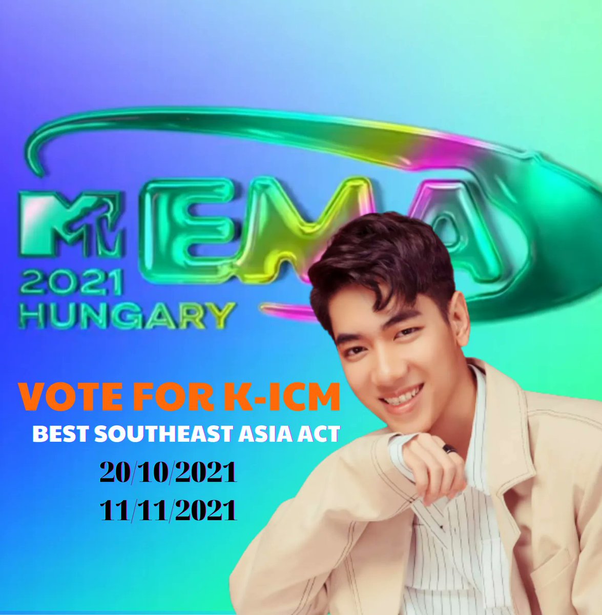 KeysChiGia95's tweet photo. Tiếp lửa cho niềm đam mê của Cậu nhé ạ
Thời gian: từ 17h00 ngày 20/10/2021 đến 05h59 ngày 11/11/2021

📣Thể lệ bình chọn sẽ được đăng tại: https://t.co/dNnBkXaYxm
#MTVEMA2021
#BestSEAAct @Kicmofficial #KICM https://t.co/QlFN8PRRcp