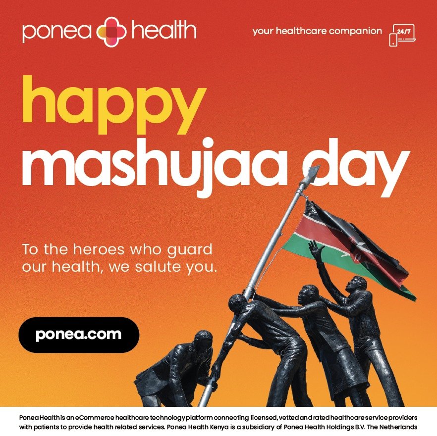 PoneaHealth's tweet photo. #MashujaaDay https://t.co/iYvAkRhr8o