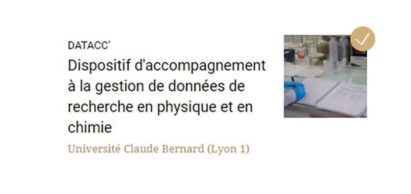 COLLEX_IR's tweet photo. #CollExPersée Le projet DATACC’ - Dispositif d'accompagnement à la gestion de données de recherche en physique et en chimie - lauréat de l’AAP 2018, est terminé. Pour en savoir + et accéder au bilan scientifique > https://t.co/gvkCx7J1C8
@BULyon1 @BUGrenobleAlpes @DoRANum_ https://t.co/vThCxCzjTc