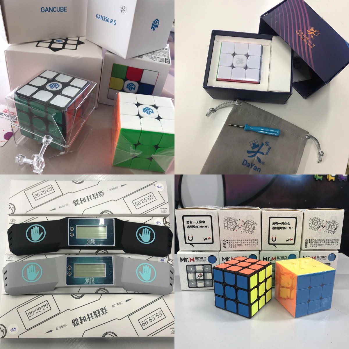 Fresh speedcube delivery! GAN RS and GAN Air! DaYan! MrM magnetic! Cube Timers! Free local delivery, contactless pickup or $5 courier. Full range here: tenforward.co.nz/collections/sp…