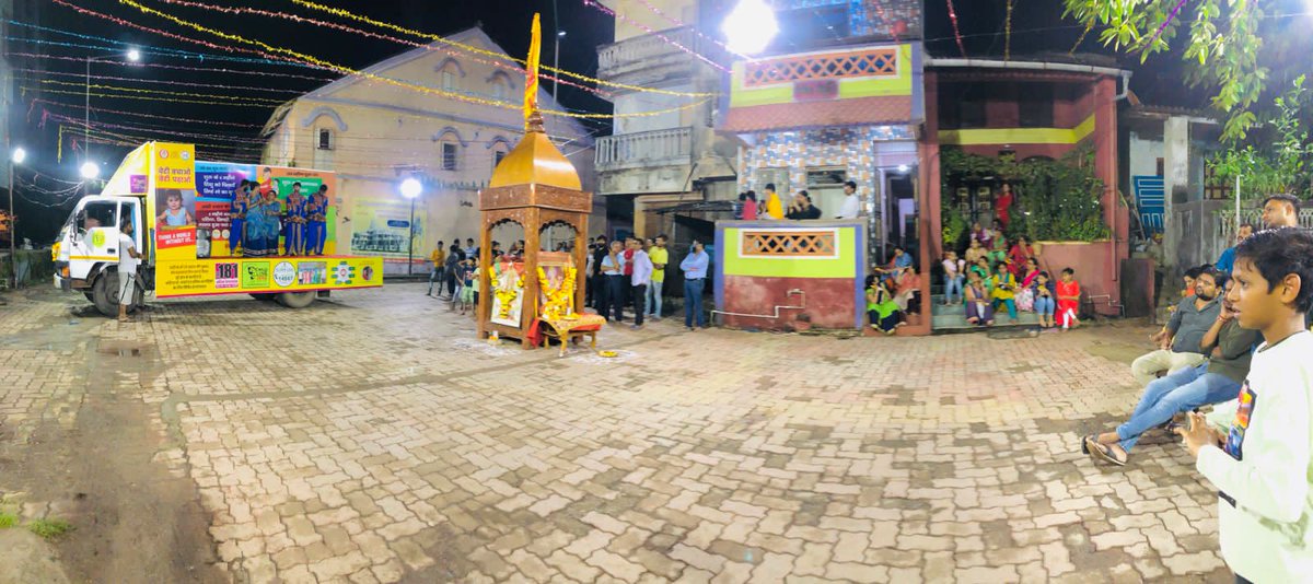 CPSDNHDD's tweet image. Under the &apos;Azadi ka Amrit Mahotsav&apos; the Garba on Wheels a nine days program has been  organised and celebrated by the WCD &amp;amp; SW department on the occasion of Navratri in Daman and Diu Districts. Also, Nukkad Natak has been performed by artists on various topics. @poojajain1344