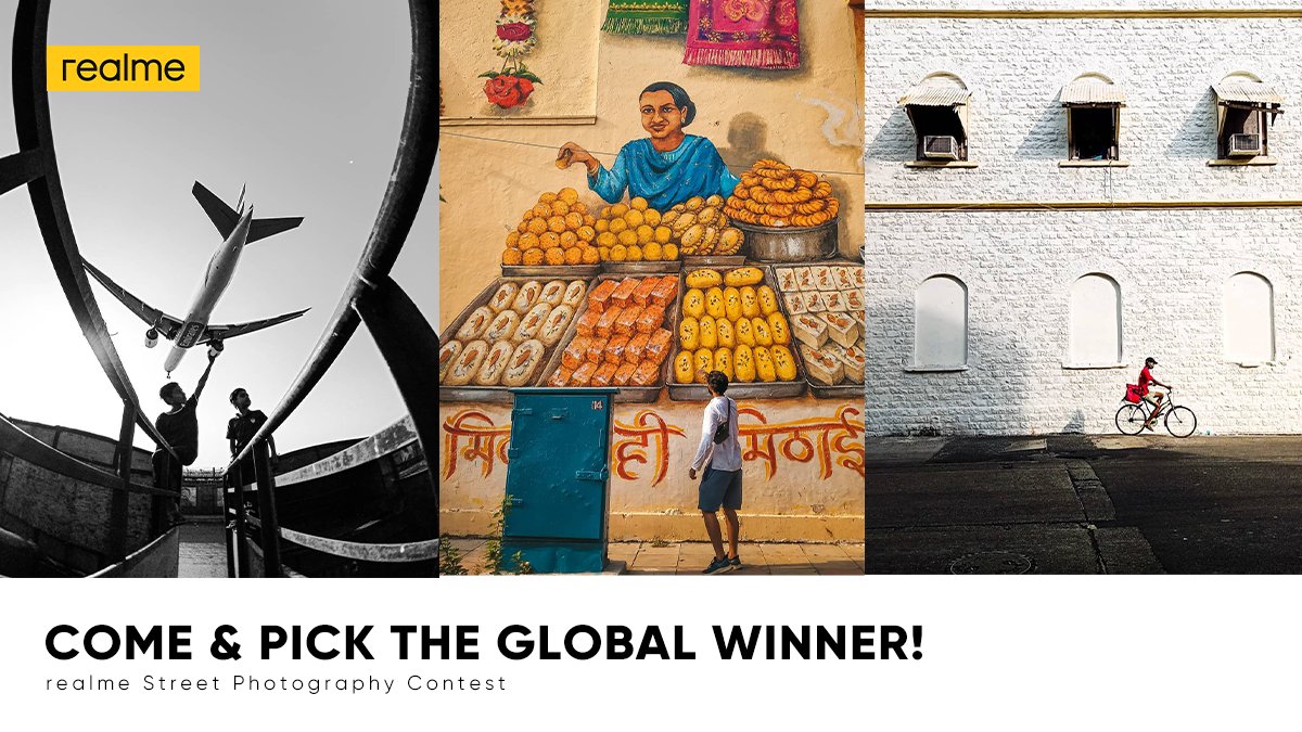 realmeIndia's tweet photo. Time to decide the Global winner of the #realme Street Photography Contest.
We saw a phenomenal response with 9000+ entries received out of which we have shortlisted 10 most impressive.
Now it's time for you to vote for your favourite.
#GoToExplore
https://t.co/MeftpGF8cv https://t.co/yLW1dAPgHF
